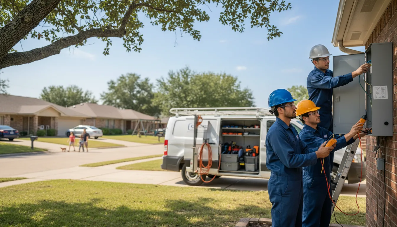 Certified electrician providing emergency electrical services in Baxter, IA